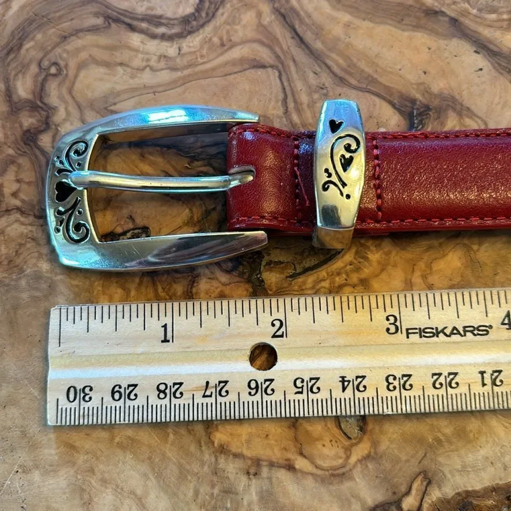 NEW Brighton Cherry Red I Love Golf - Golf Themed Belt - ML 32